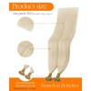 image:imageSunny Hair Nano Hair Extensions Human Hair Blonde 14 Inch