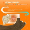 image:imageSunny Hair Tape in Extensions Human Hair Light Brown 60g 40PCS