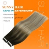 image:imageSunny Hair Tape in Extensions Human Hair Ombre 14 Inch for Celebrations