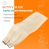 image:imageSunny Hair Tape in Hair Extensions Human Hair Blonde 18 Inch for City Days