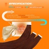 image:imageSunny Hair Tape in Hair Extensions Human Hair Warm Brown for Parties