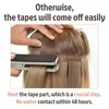 image:imageSunny Hair Tape in Hair Extensions Real Human Hair Invisible Remy Hair Extensions Tape ins for Women Darker Brown 16 inch 20Pcs 50G