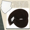image:imageSunny Hair Tape in Hair Extensions Real Human Hair Invisible Remy Hair Extensions Tape ins for Women Darker Brown 16 inch 20Pcs 50G