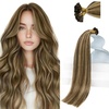 image:imageSunny Hair 18 Inch K Tip Hair Extensions Real Human Hair Brown Blonde