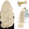 image:imageSunny Hair 20 Inch Mini Flat Tip Human Hair Extensions Platinum Blonde