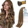 image:imageSunny Hair 24 Inch I Tip Hair Extensions Human Hair Brown Highlight Blonde