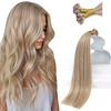 image:imageSunny Hair Mini Flat Tips Human Hair Ash Blonde Highlight Golden Blonde