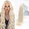 image:imageSunny Hair Tape in Hair Extensions Human Hair Blonde 22 Inch for Weddings