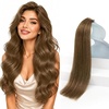 image:imageSunny Hair Tape in Hair Extensions Human Hair Light Chestnut Brown 20Pcs