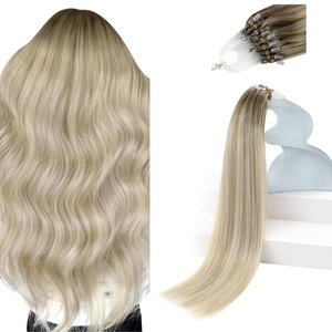 image:imageSunny Hair 24 Inch Micro Link Hair Extensions Human Hair Invisible Bonds