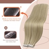 image:imageBundle 2Packs Tape in Hair Extensions and Ponytail Hair Extensions Blonde Highlight 14inch 80G