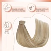 image:imageBundle 2Packs Tape in Hair Extensions and Ponytail Hair Extensions Blonde Highlight 14inch 80G