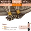 image:imageSunny Hair 22 Inch K Tip Hair Extensions Real Human Hair Hot Fusion