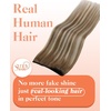 image:imageSunny Hair Beaded Weft Extensions  Human Hair 50G Micro Bead Real Straight Medium Brown with Blonde 16 inch