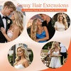 image:imageSunny Hair Clip in Hair Extensions Real Human Hair Blonde Highlighted