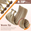 image:imageSunny Hair K Tip Hair Extensions Real Human Hair Brown Blonde