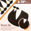 image:imageSunny Hair K Tip Hair Extensions Real Human Hair Chocolate Brown
