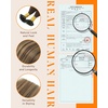 image:imageSunny Hair Ktip Human Hair Extensions Balayage Brown Caramel Blonde