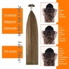 image:imageSunny Hair Mini Flat Tip Hair Extensions Dark Brown with Caramel Blonde