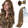 image:imageSunny Hair 20 Inch K Tip Human Hair Extensions Caramel Blonde Highlights