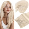 image:imageSunny Hair Clip in Hair Extensions Real Human Hair Platinum Blonde 20 Inch