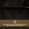image:image2 Packs Tape in Hair Extensions and Ponytail Extension Human Hair Dark Brown 16Inch