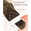 image:image245g 22inch Caramel Blonde Balayage Hair Extensions Bundle Clip in Hair Extensions and Wire Hair Extension 2 Packs