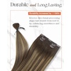 image:image245g 22inch Caramel Blonde Balayage Hair Extensions Bundle Clip in Hair Extensions and Wire Hair Extension 2 Packs