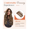 image:image245g 22inch Caramel Blonde Balayage Hair Extensions Bundle Clip in Hair Extensions and Wire Hair Extension 2 Packs