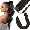 image:imageBundle 2Packs Clip in Hair Extensions Brown 20inch 7Pcs 120G Ponytail Hair Extensions 2 Brown 20inch 80G