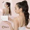 image:imageBundle 2Packs Clip in Hair Extensions Brown 20inch 7Pcs 120G Ponytail Hair Extensions 2 Brown 20inch 80G