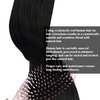 image:imageBundle 2Packs Human Hair Weft Extensions and Ponytail Hair Extensions Black 22inch 80G