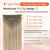 image:imageSunny Hair Clip in Hair Extensions Real Human Hair Blonde Balayage 20 Inch