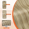 image:imageSunny Hair Clip in Hair Extensions Real Human Hair Blonde Highlight 14inch