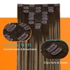 image:imageSunny Hair Clip in Hair Extensions Real Human Hair Brown Balayage 180g