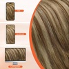 image:imageSunny Hair Clip in Hair Extensions Real Human Hair Brown Balayage Blonde