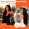 image:imageSunny Hair Clip in Hair Extensions Real Human Hair Dark Brown 26inch 190g