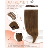 image:imageSunny Hair Clip in Hair Extensions Real Human Hair Natural Light Brown