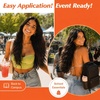 image:imageSunny Hair Clip in Hair Extensions Real Human Hair for Women Dark Brown