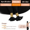 image:imageSunny Hair Ktip Human Hair Extensions Jet Black Keratin Tip 18 Inch