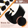 image:imageSunny Hair Ktip Human Hair Extensions Jet Black Keratin Tip 18 Inch