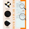 image:imageSunny Hair Ktip Human Hair Extensions Jet Black Keratin Tip 18 Inch