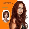 image:imageSunny Hair Tape in Hair Extensions 24Inch Long Warm Mahogany