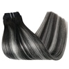 image:imageand Ve Sunny Clip in Hair Extensions and Human Hair Ponytail Black 200G
