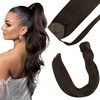 image:imageBundle 2Packs Clip in Hair Extensions Brown 20inch 7Pcs 120G Ponytail Hair Extensions 2 Brown 20inch 80G