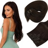 image:imageSunny Hair Clip in Hair Extensions Real Human Hair for Women Dark Brown
