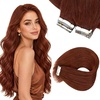image:imageSunny Hair Tape in Hair Extensions 24Inch Long Warm Mahogany