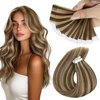 image:imageSunny Hair Tape in Hair Extensions Human Hair Brown Highlight Blonde Silky