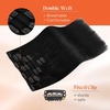 image:imageSunny Hair Clip in Hair Extensions Real Human Hair Jet Black 120g