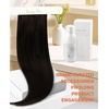 image:imageSunny Hair Genius Weft Hair Extensions Human Hair Dark Brown Genius Weft Sew in Hair Extensions Real Human Hair Brown One Piece Hair Weft Extensions for Women 16inch 2